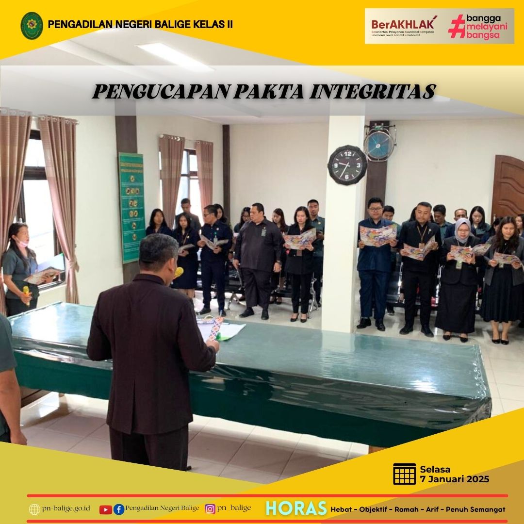 PENGUCAPAN DAN PENANDATANGANAN PAKTA INTEGRITAS, PERJANJIAN KINERJA DAN KOMITMEN BERSAMA TAHUN 2025 PENGUCAPAN DAN PENANDATANGANAN PAKTA INTEGRITAS, PERJANJIAN KINERJA DAN KOMITMEN BERSAMA TAHUN 2025