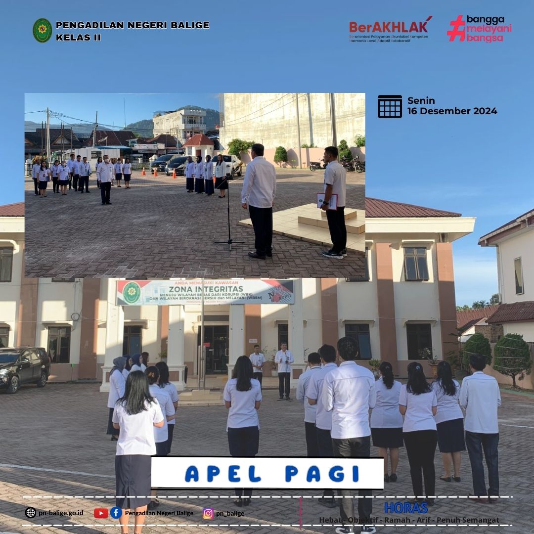 KEGIATAN APEL PAGI