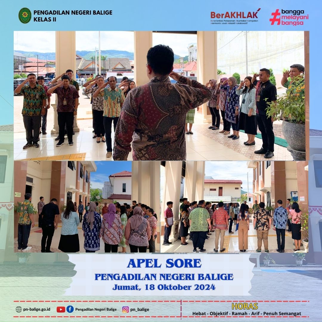 KEGIATAN APEL SORE