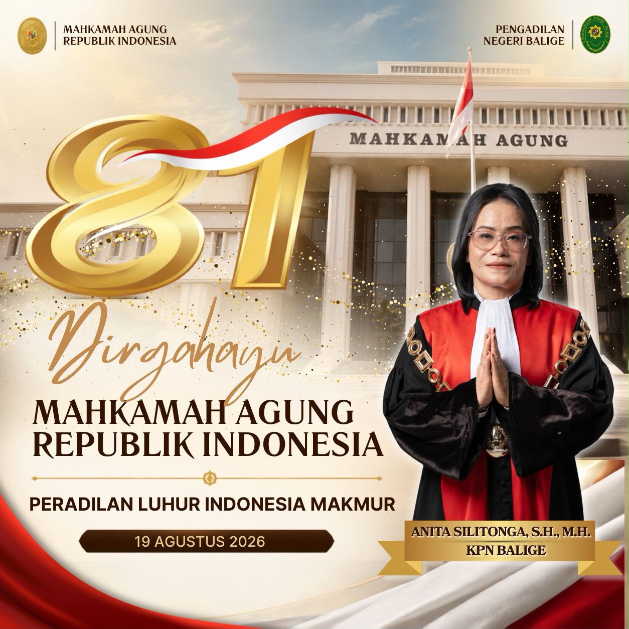 Dirgahayu Mahkamah Agung RI ke-81