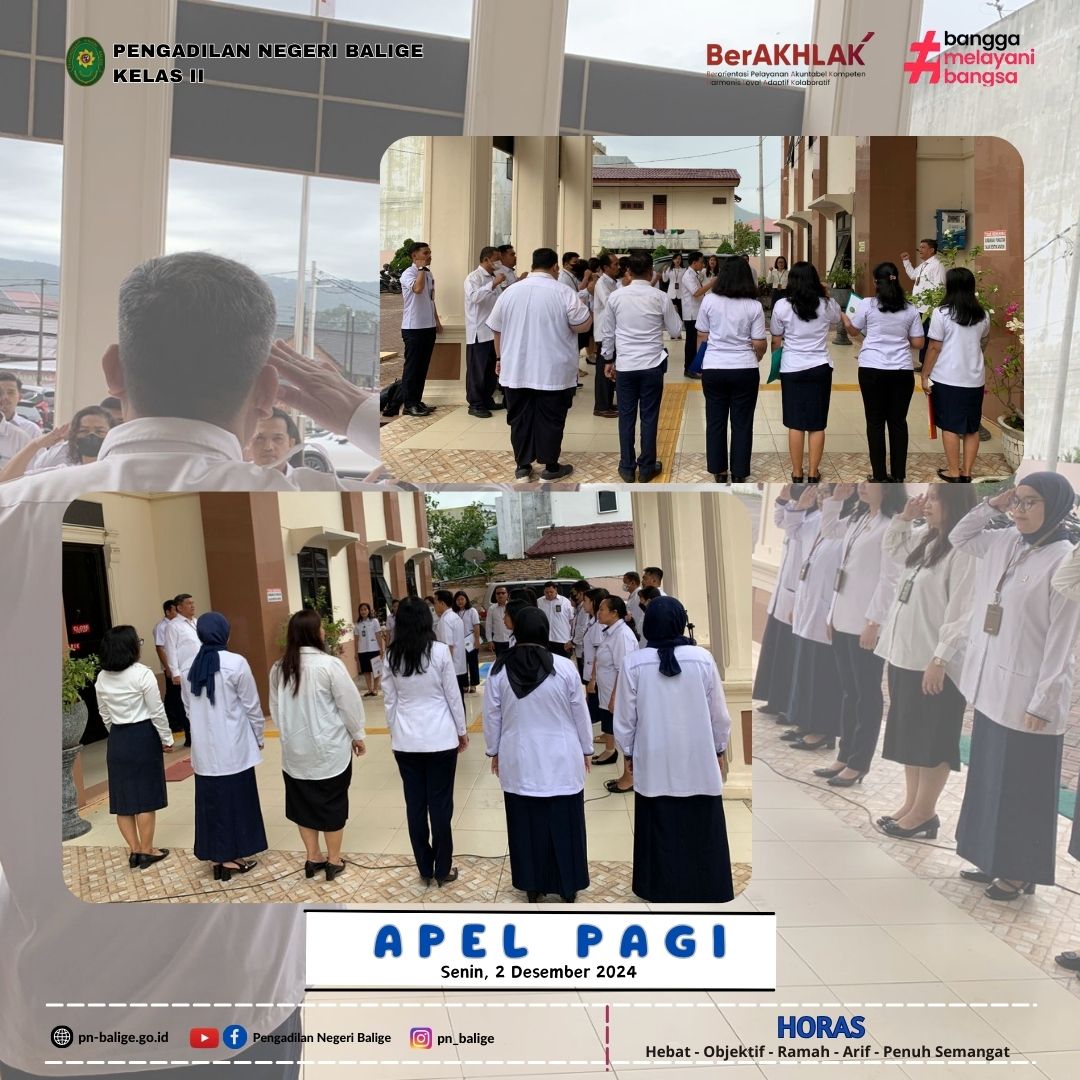 KEGIATAN APEL PAGI KEGIATAN APEL PAGI
