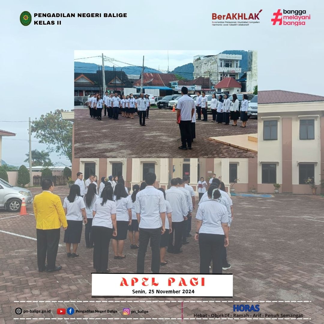 KEGIATAN APEL PAGI KEGIATAN APEL PAGI