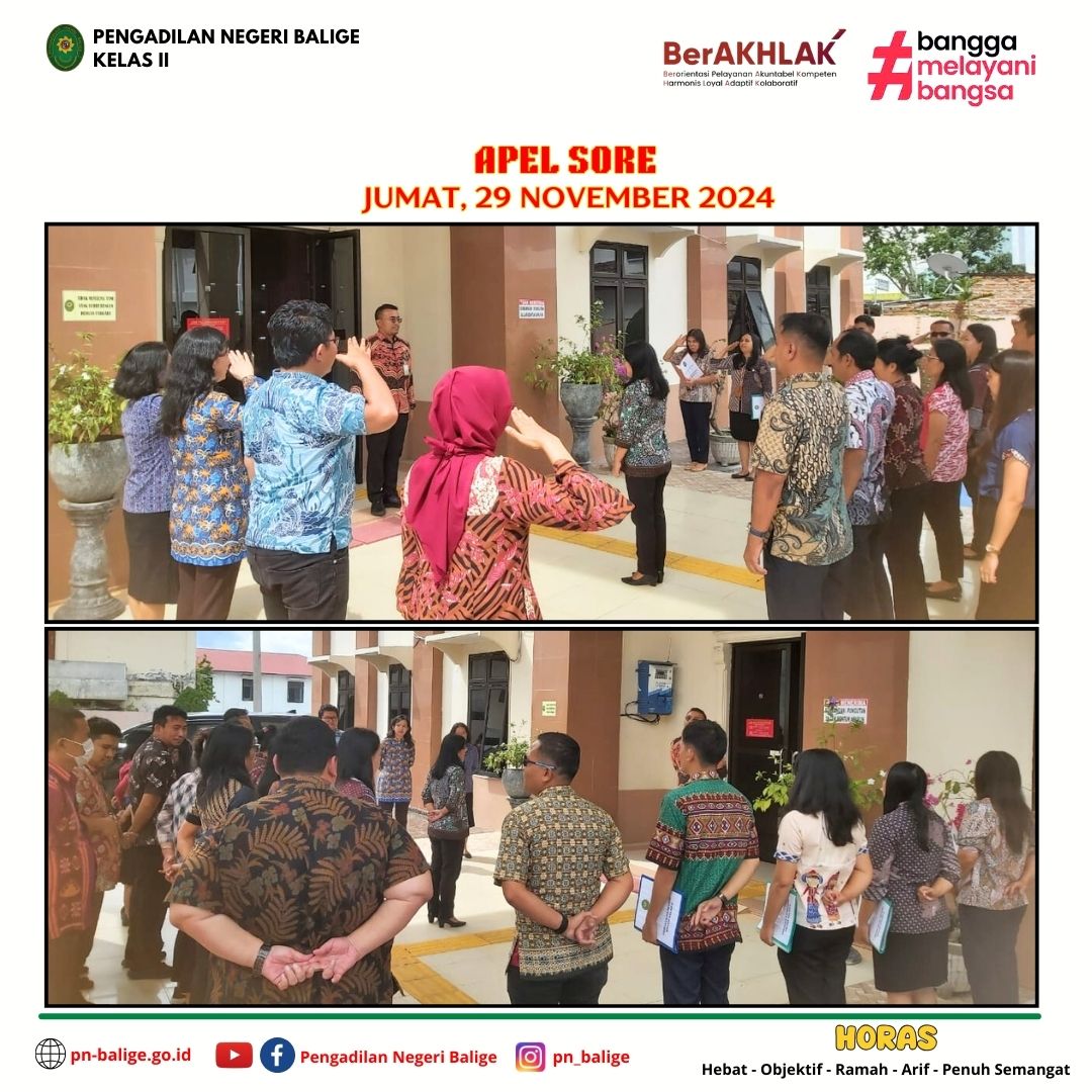 KEGIATAN APEL SORE KEGIATAN APEL SORE