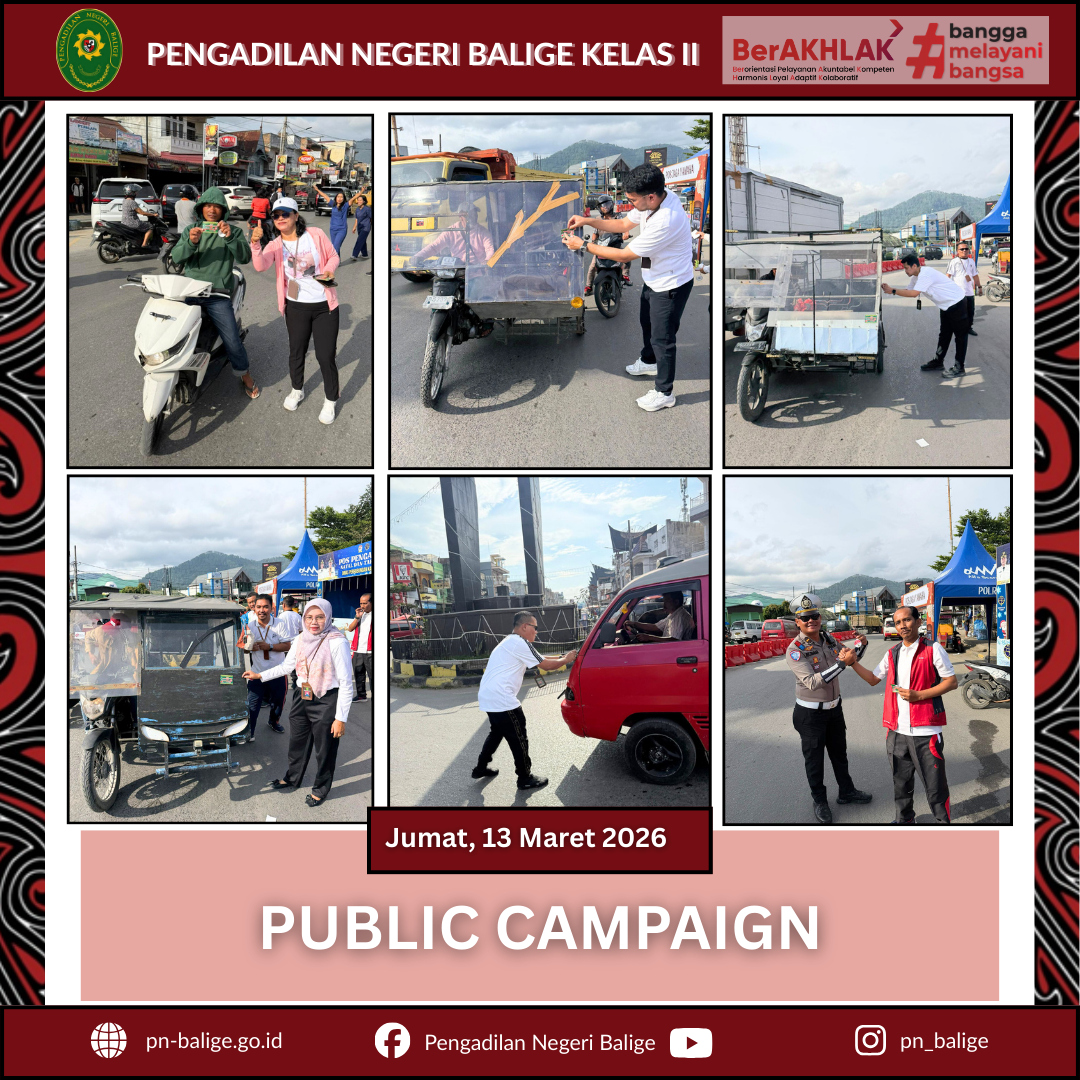 PENGADILAN NEGERI BALIGE MELAKSANAKAN KEGIATAN PUBLIC CAMPAIGN PENGADILAN NEGERI BALIGE MELAKSANAKAN KEGIATAN PUBLIC CAMPAIGN