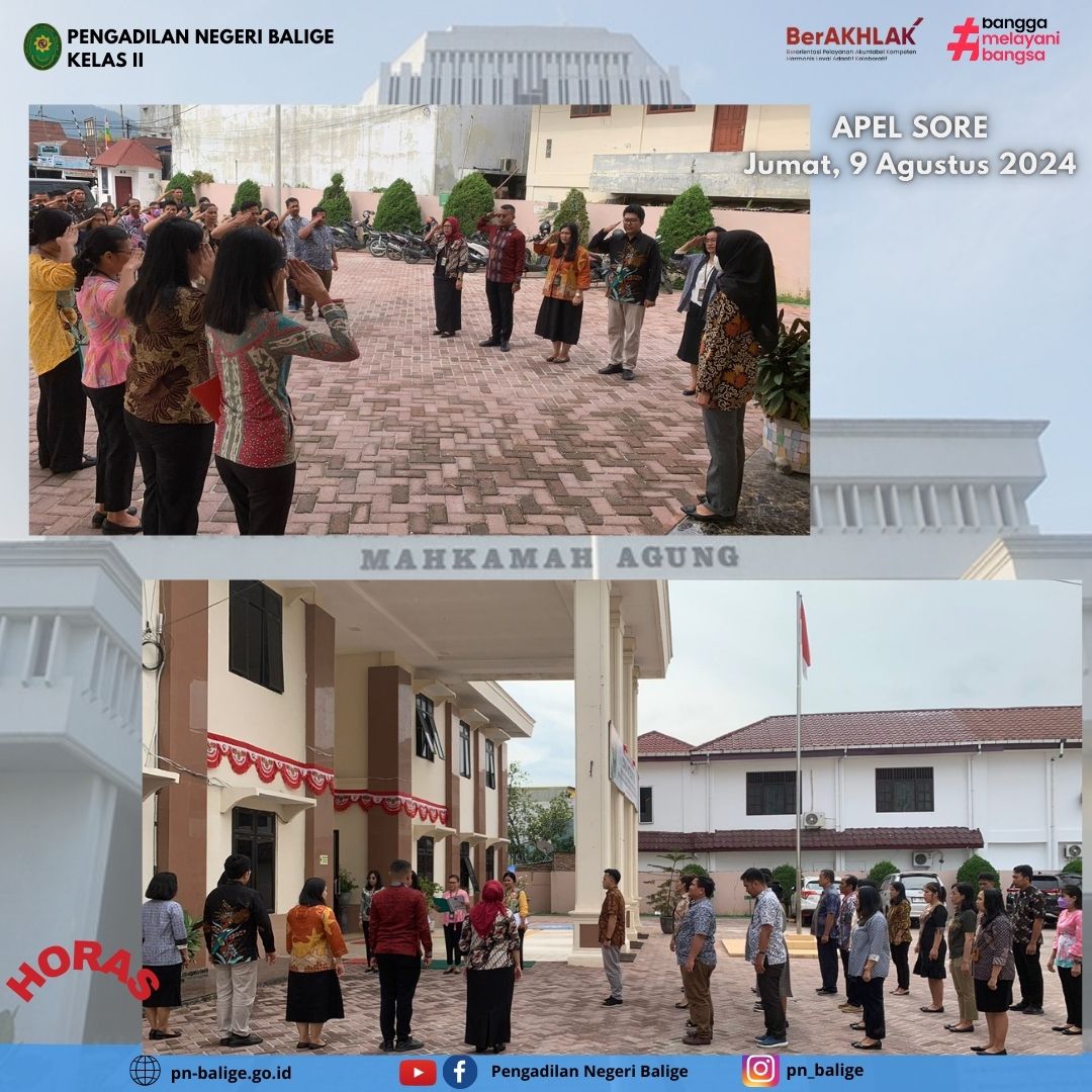 APEL SORE - Jumat, 9 Agustus 2024 APEL SORE - Jumat, 9 Agustus 2024