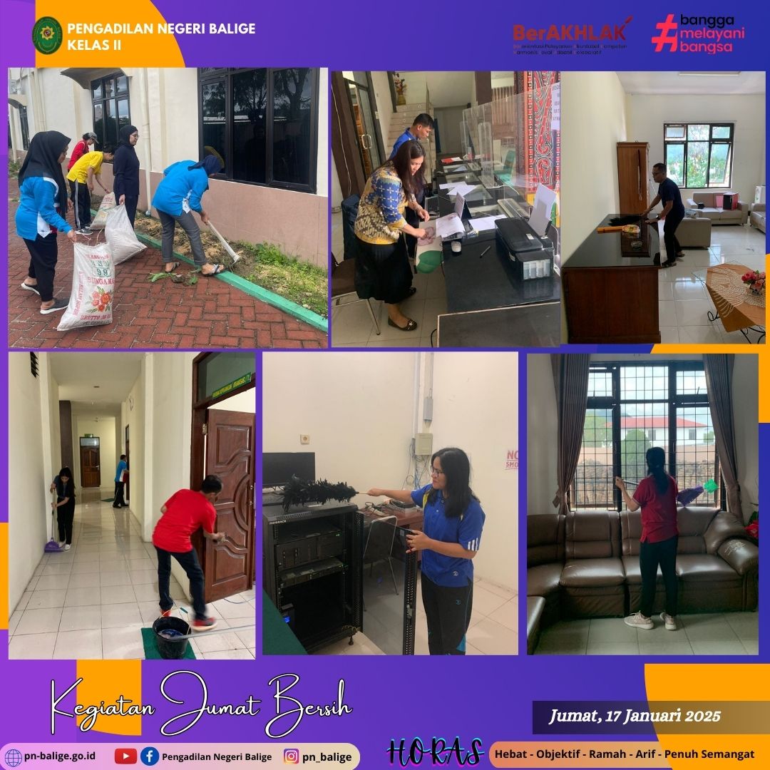 KEGIATAN JUMAT BERSIH KEGIATAN JUMAT BERSIH