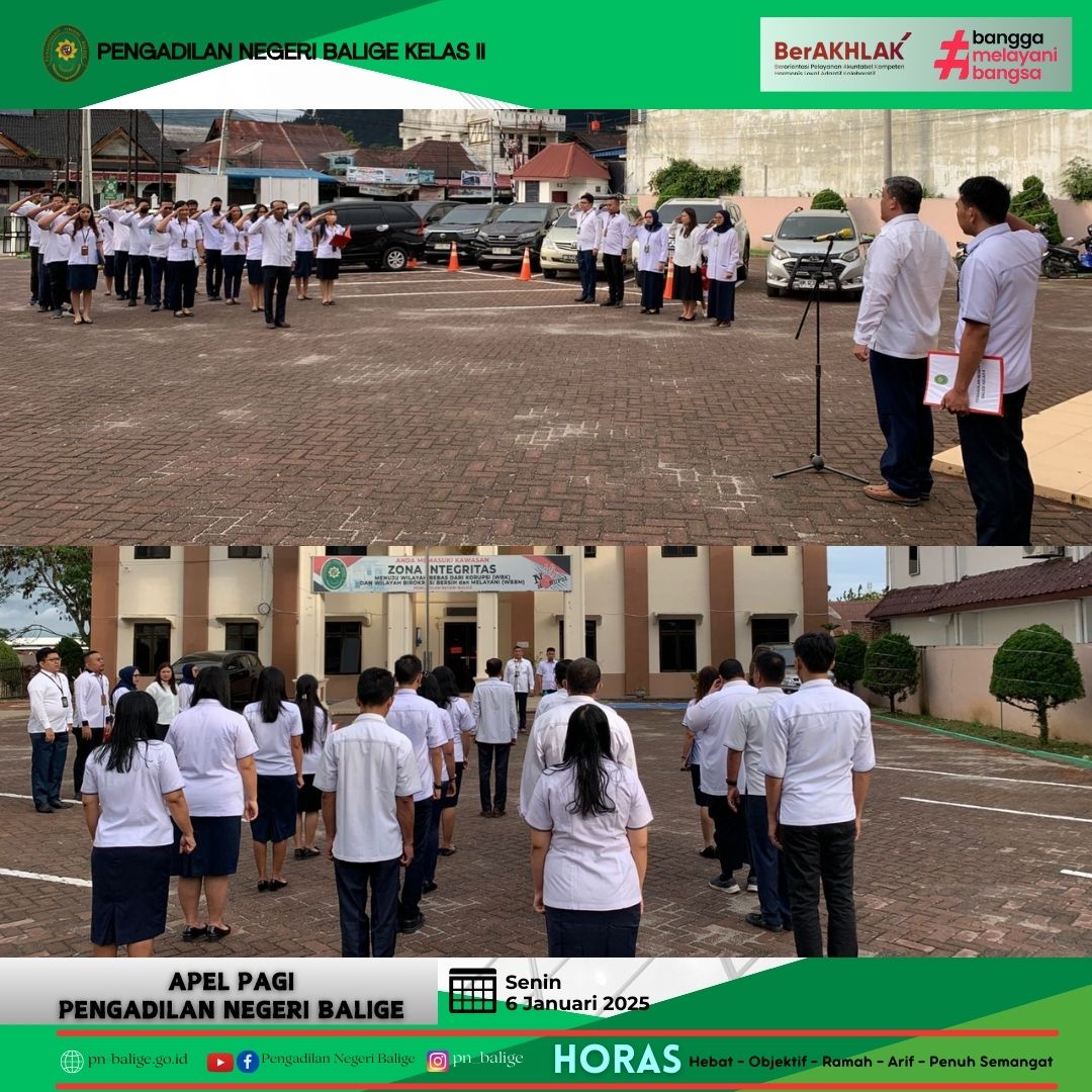 KEGIATAN APEL PAGI KEGIATAN APEL PAGI