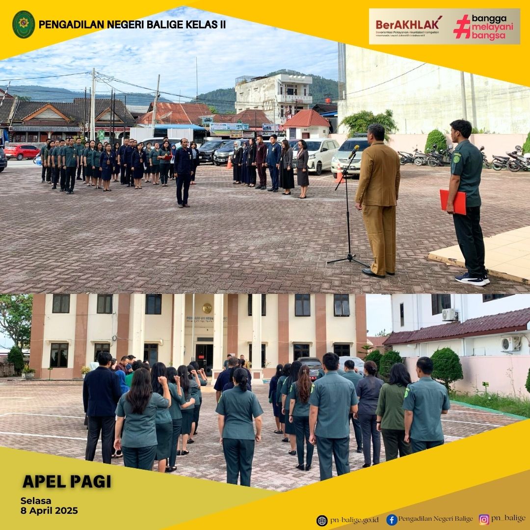 KEGIATAN APEL PAGI KEGIATAN APEL PAGI