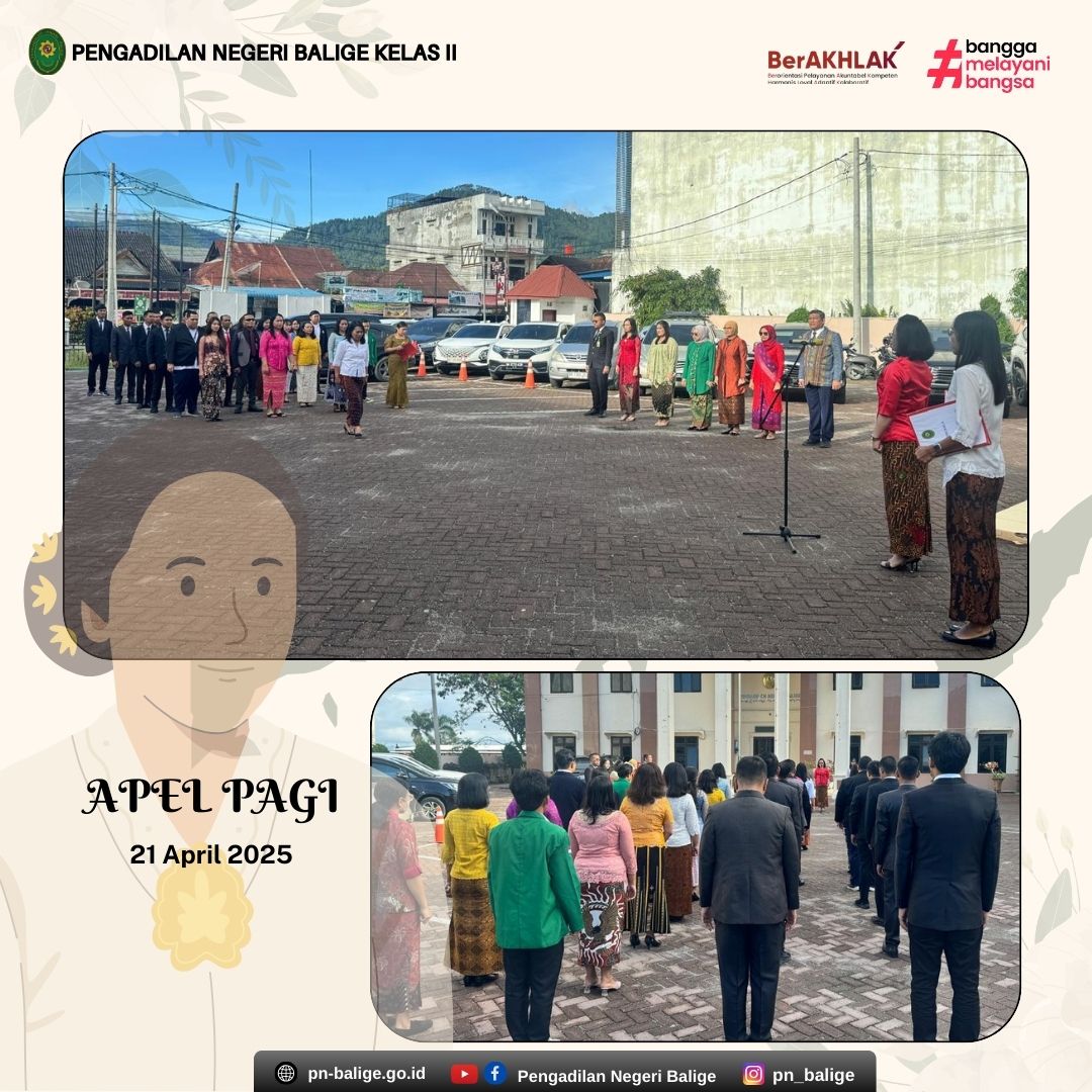 KEGIATAN APEL PAGI KEGIATAN APEL PAGI