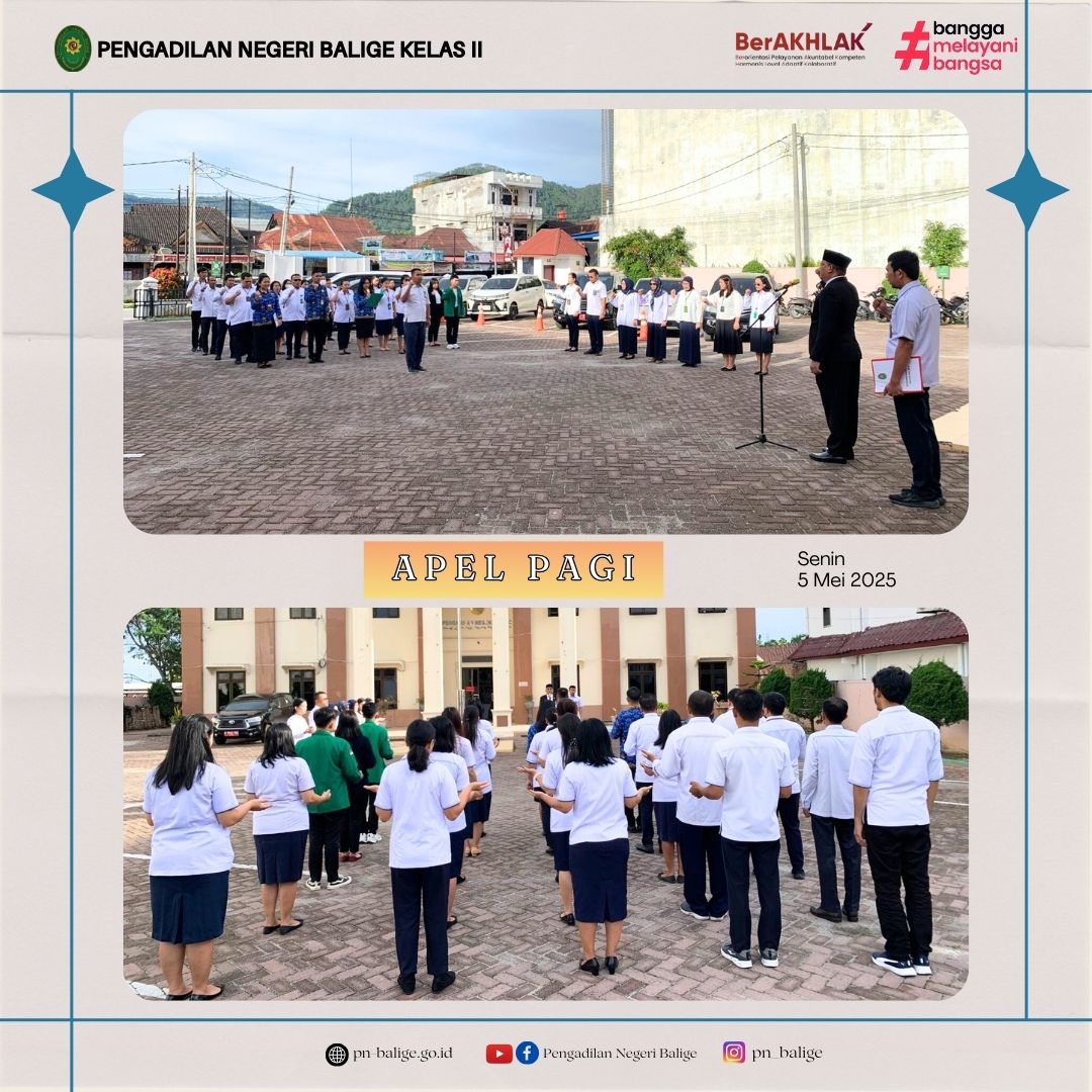 KEGIATAN APEL PAGI KEGIATAN APEL PAGI
