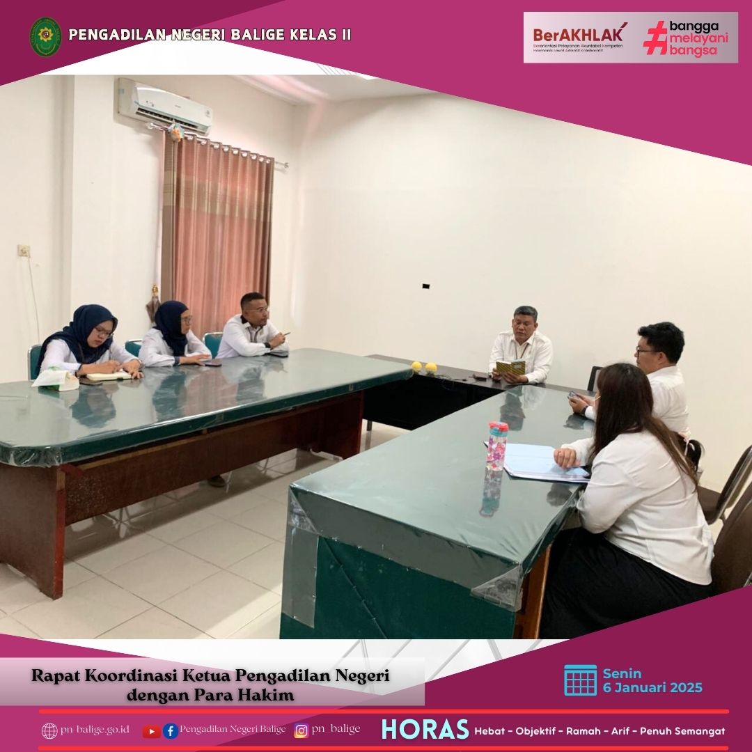 RAPAT KOORDINASI AWAL TAHUN 2025 RAPAT KOORDINASI AWAL TAHUN 2025
