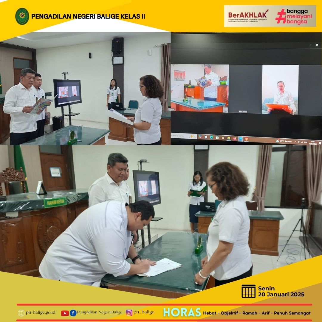 PENGUCAPAN DAN PENANDATANGANAN PAKTA INTEGRITAS, PERJANJIAN KINERJA DAN KOMITMEN BERSAMA SECARA HYBRID DAN SUSULAN TAHUN 2025
