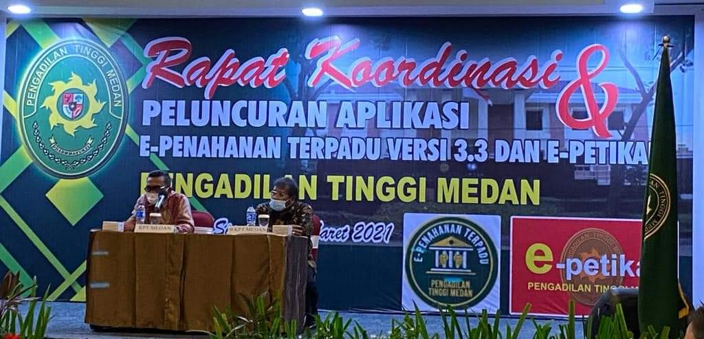 Rakor Peluncuran Aplikasi E-Penahanan dan E-Petikan PN Se Sumut Rakor Peluncuran Aplikasi E-Penahanan dan E-Petikan PN Se Sumut