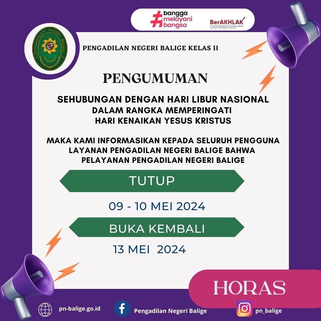 PENGUMUMAN PENGUMUMAN